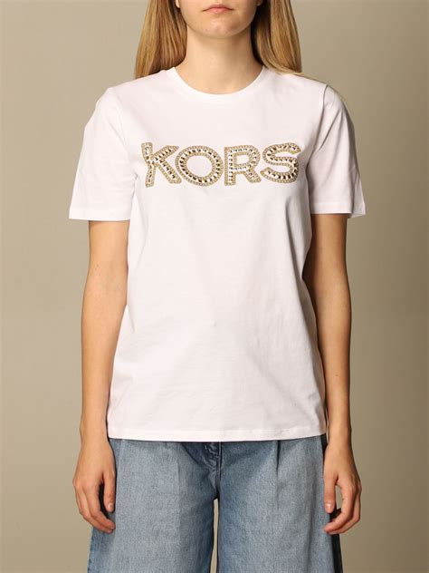 michael kors t shirt white|michael kors white sweatshirt.